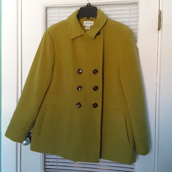 Jackets & Blazers - StJohn's Bay  pea coat  green color 1x winter coat